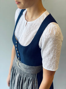Leinendirndl AVA königsblau
