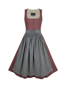 Leinendirndl AVA altrosa