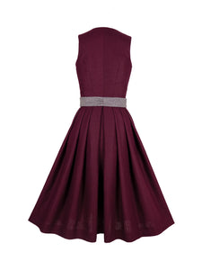 Leinendirndl AVA burgund