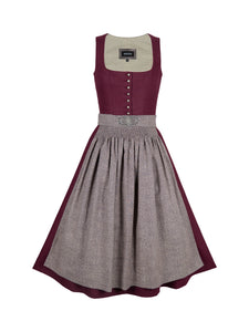 Leinendirndl AVA burgund